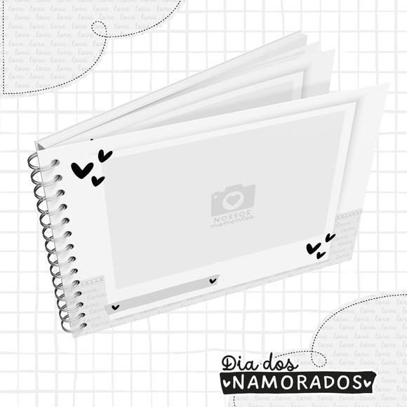 Mini Álbum Namorados Personalizado A5 - Capa Vermelha