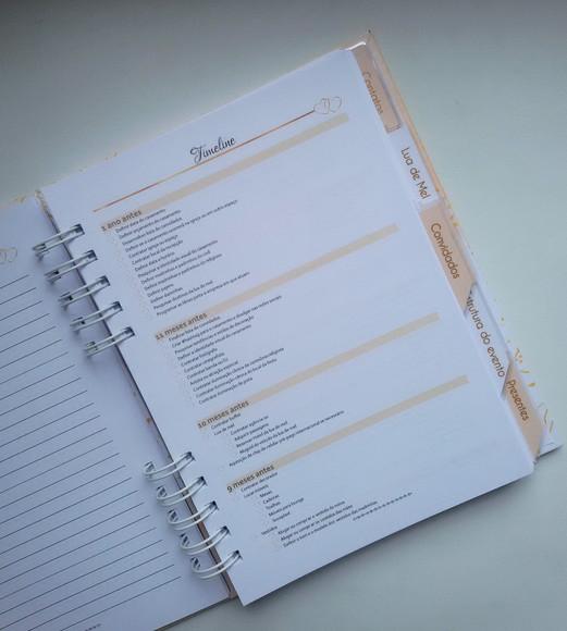 Planner da Noiva Personalizado c/ Divisórias - Escolha a Capa