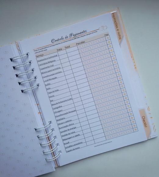 Planner da Noiva Personalizado c/ Divisórias - Escolha a Capa