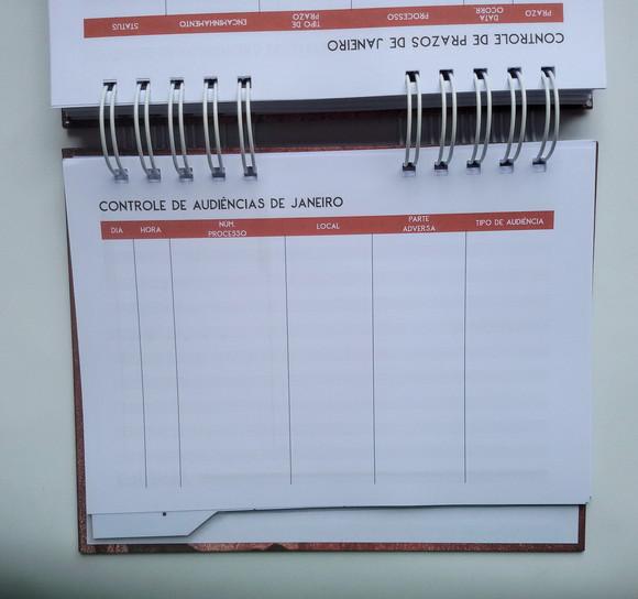 Planner Jurídico Permanente + Divisórias c/ Abas