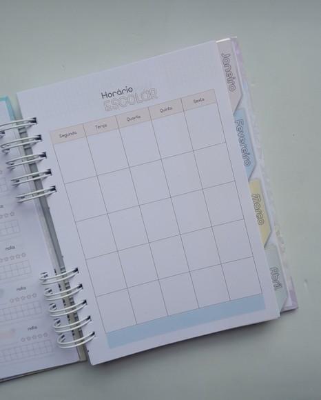 Planner Teen Permanente + Divisórias c/ Abas