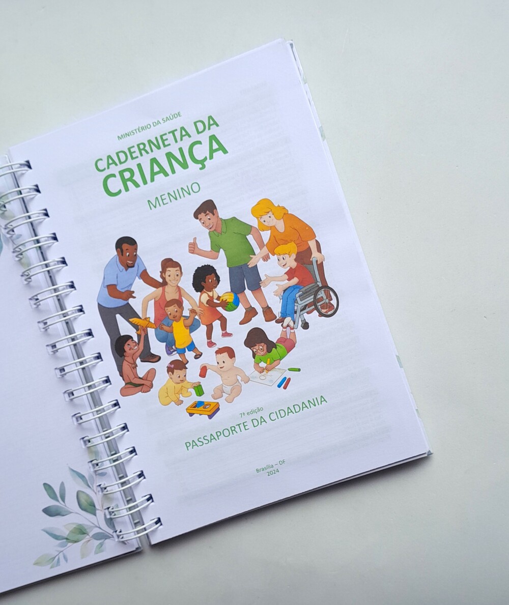 Caderneta de Saúde Vacinas Personalizada - Escolha a Capa