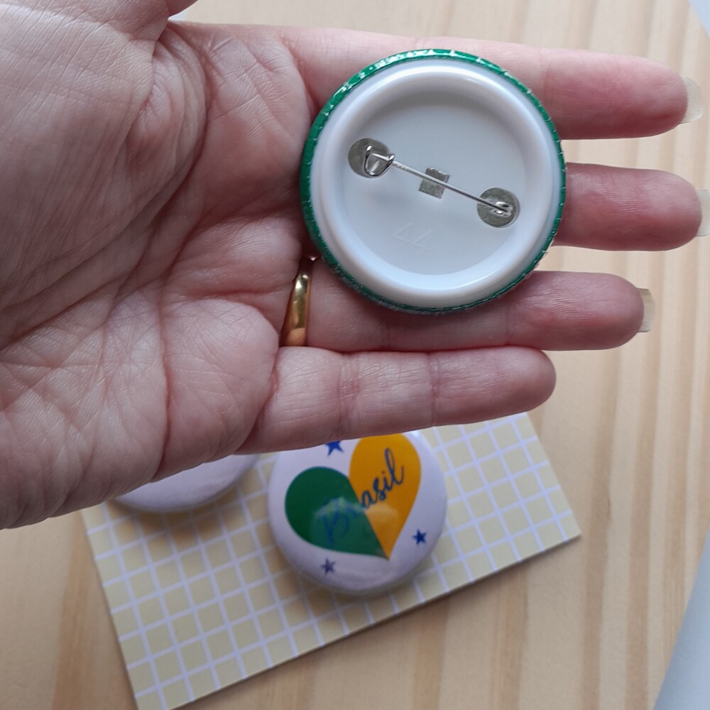 Kit Bottons Brasil Cartela
