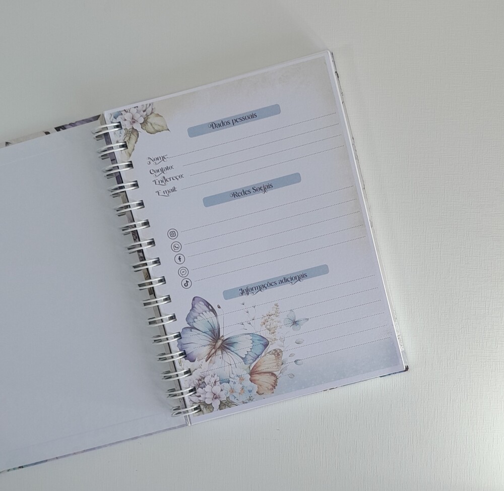 Caderno A5 Pautado 100 Folhas Personalizado - Escolha Capa