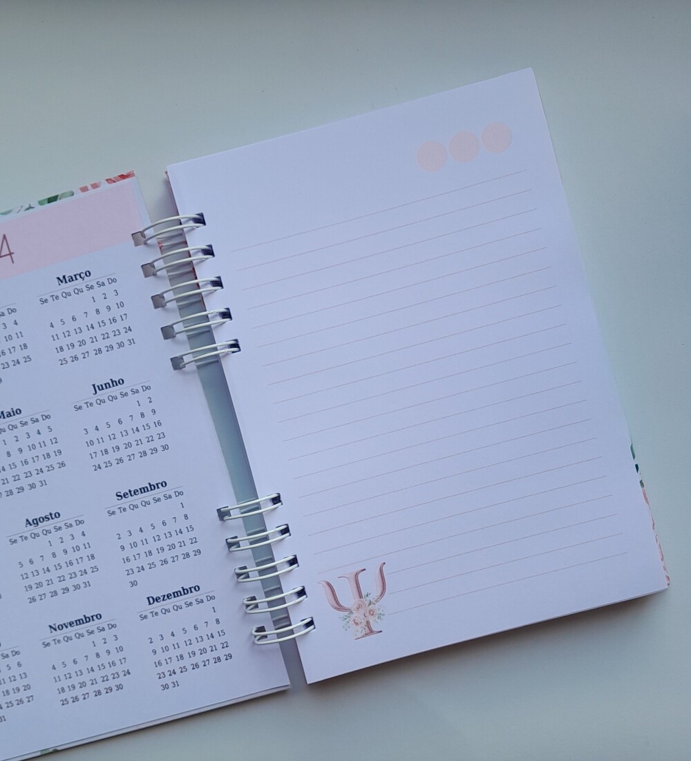 Caderno A5 Pautado 100 Folhas Personalizado - Escolha Capa