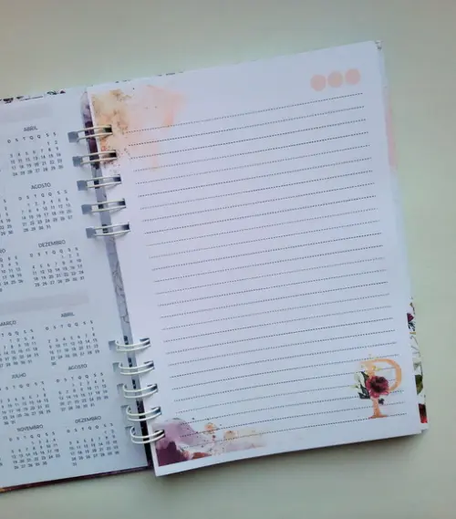 Caderno A5 Pautado 100 Folhas Personalizado - Escolha Capa