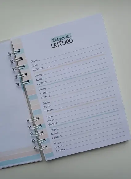 Caderno de Leituras Personalizado A5 - Escolha Sua Capa