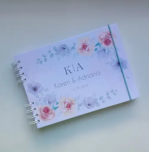 Caderno de Mensagens aos Noivos - Escolha a Capa
