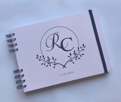 Caderno de Mensagens Casamento - Horizontal