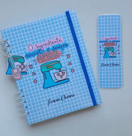 Caderno de Receitas Personaliz + Divisórias c/ Abas