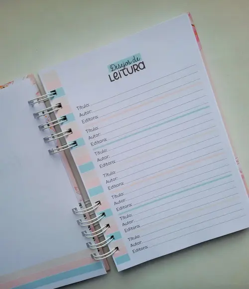 Caderno/diário de Leituras A5 - Escolha a Capa