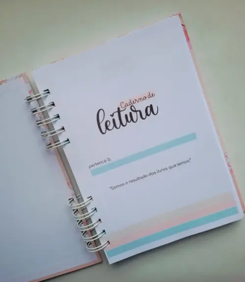 Caderno/diário de Leituras A5 - Escolha a Capa
