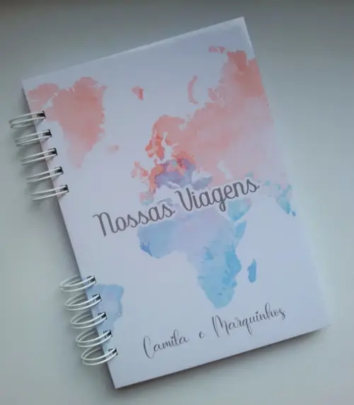 Diário/caderno de Viagens