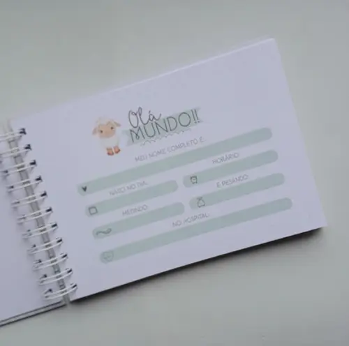 Livro do Bebê A5 Personalizado