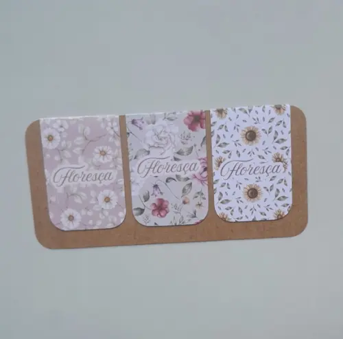 Marca Página Magnético - Cartela 03 Unidades - Floresça 2