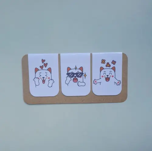 Marca Página Magnético - Cartela 03 Unidades - Gatinhos 2