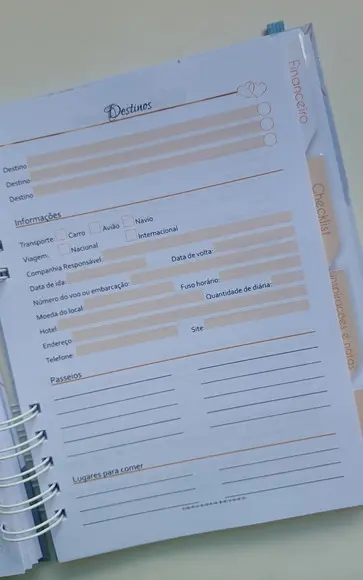 Planner da Noiva Personalizado c/ Divisórias - Escolha a Capa