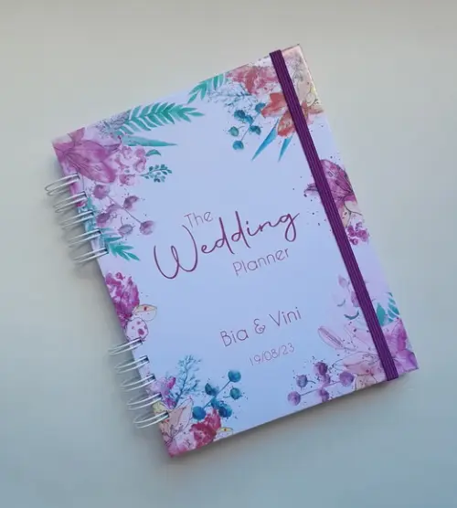 Planner da Noiva Personalizado c/ Divisórias - Escolha a Capa