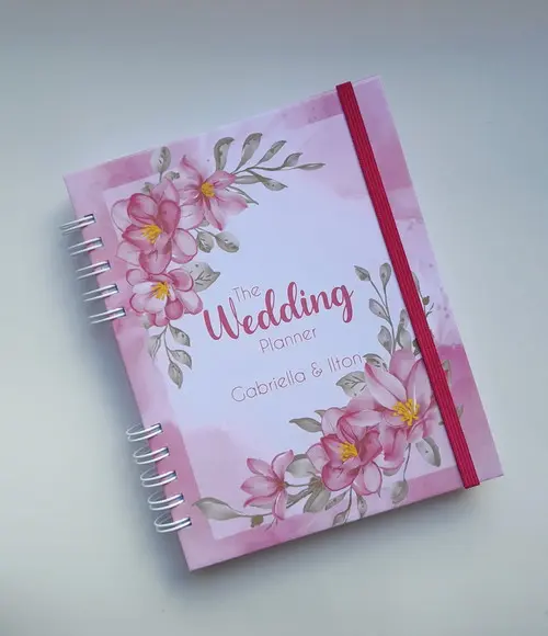 Planner da Noiva Personalizado c/ Divisórias - Escolha a Capa