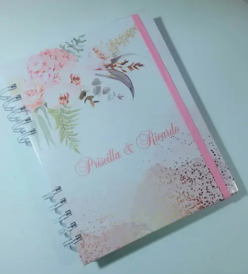 Planner da Noiva Personalizado c/ Divisórias - Escolha a Capa