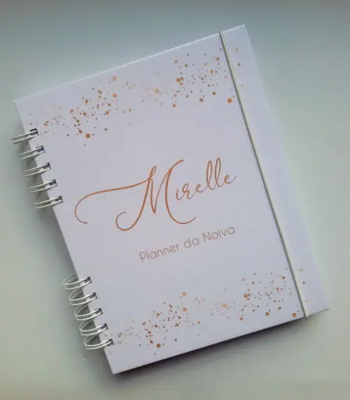 Planner Da Noiva Personalizado c/ Divisórias - Escolha a Capa