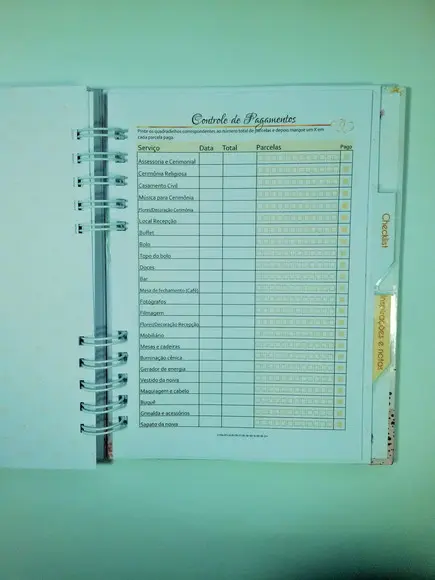Planner da Noiva Personalizado c/ Divisórias - Escolha a Capa