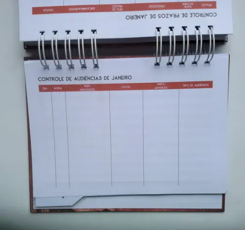 Planner Jurídico Permanente + Divisórias c/ Abas