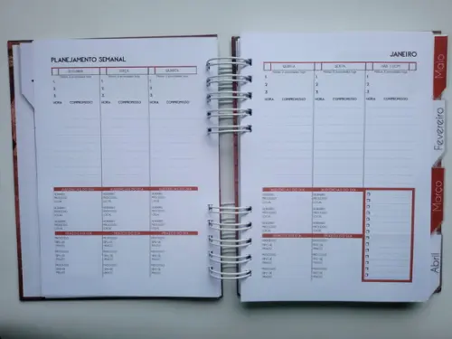 Planner Jurídico Permanente + Divisórias c/ Abas