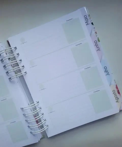 Planner Pessoal Permanente + Divisórias c/ Abas