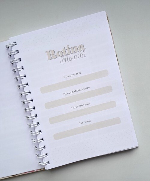 Diário de Rotina do Bebê Personalizado