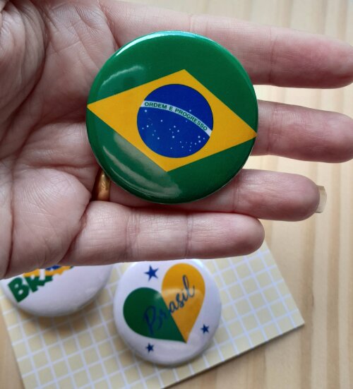 Kit Bottons Brasil Cartela
