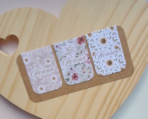 Marca Página Magnético - Cartela 03 Unidades - Floresça 2