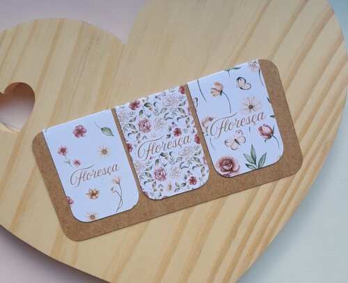 Marca Página Magnético - Cartela 03 Unidades - Floresça