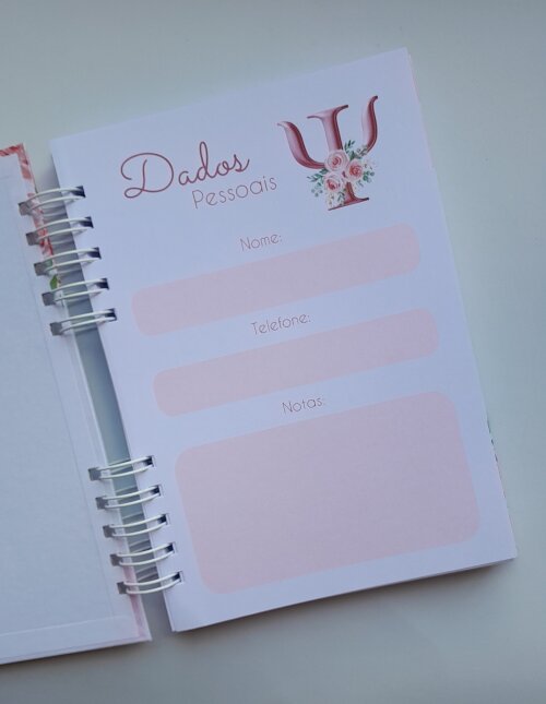 Caderno A5 Pautado 100 Folhas Personalizado - Escolha Capa