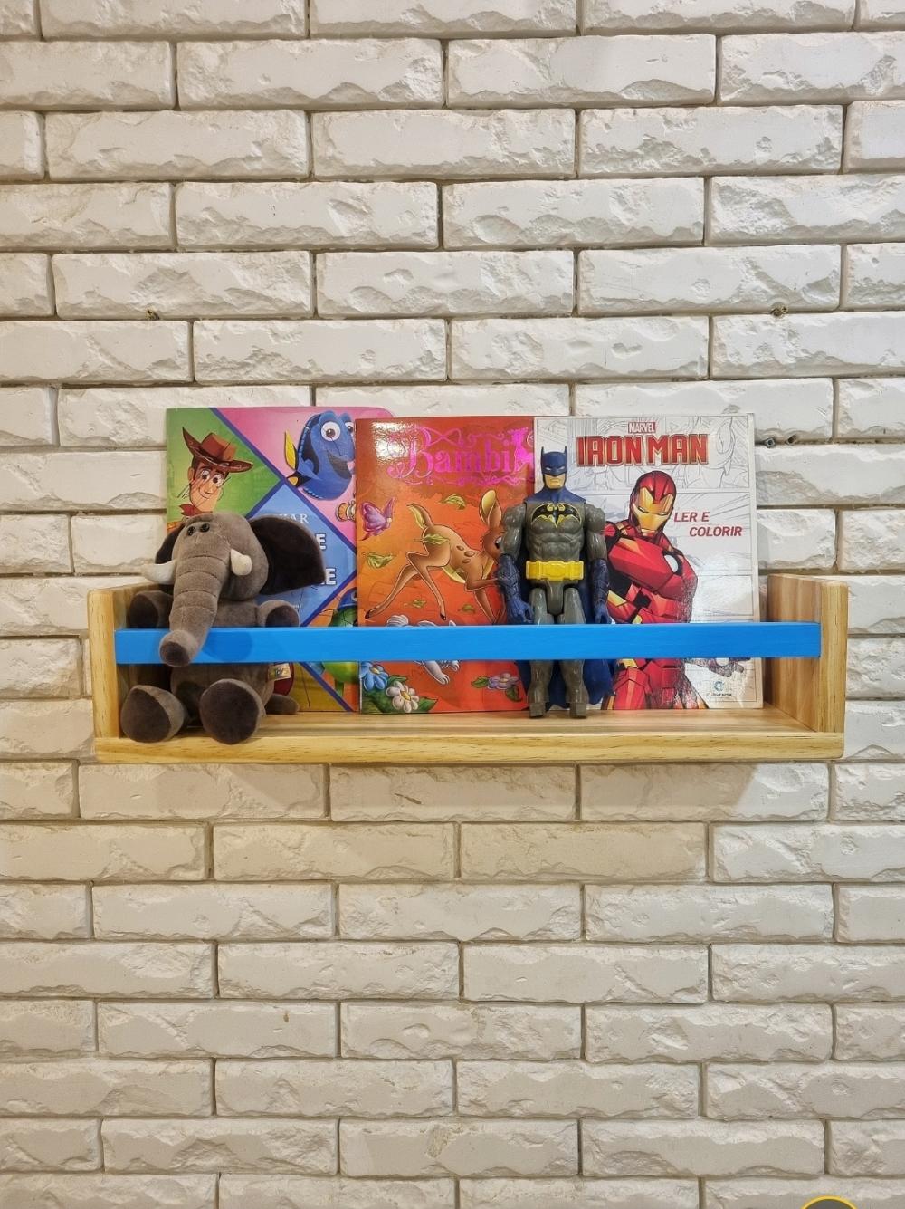 Prateleira de Livros Madeira Maciça Pinus Montessori