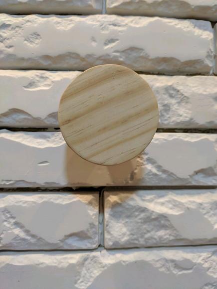 Gancho Pendurador de Madeira Duo Wood/White Espelho, Reló...