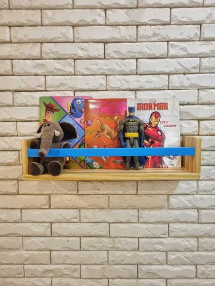Prateleira de Livros Madeira Maciça Pinus Montessori