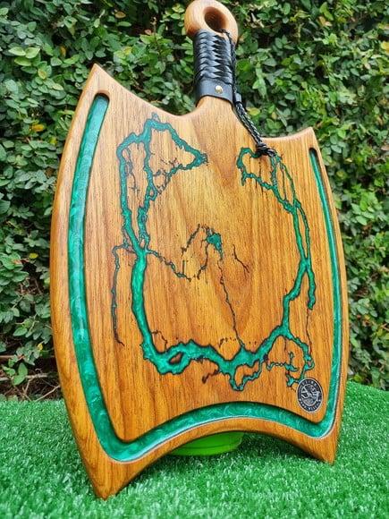 Tábua de Corte Axe Viking Thor Edition Madeira Nobre Tauari