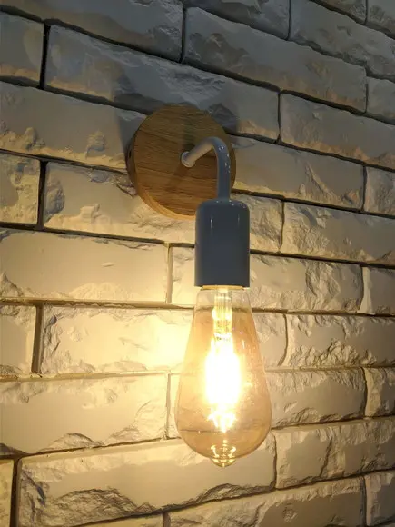 Arandela Luminária Escandinava Industrial Ferro Branca