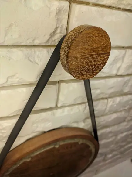 Gancho de Parede em Madeira Nobre de Ipê.