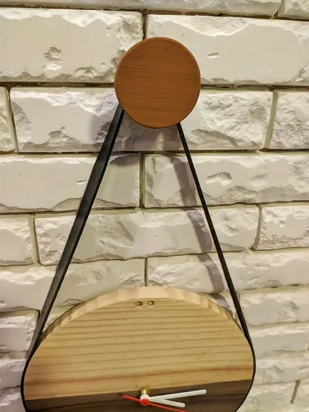 Gancho de Parede Pedurador Moon Wood Madeira Maciça Pinus