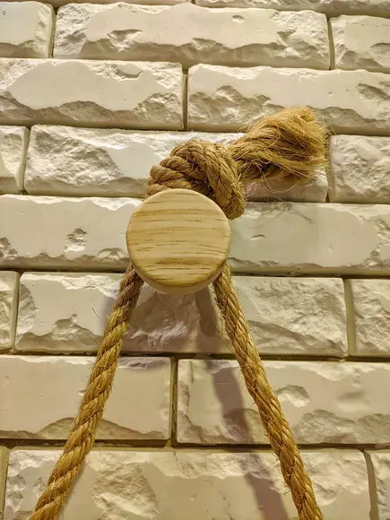Gancho de Parede Pedurador Moon Wood Madeira Maciça Pinus
