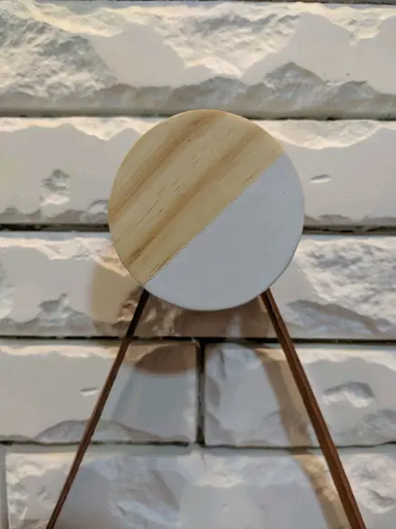 Gancho Pendurador de Madeira Duo Wood/White Espelho, Reló...