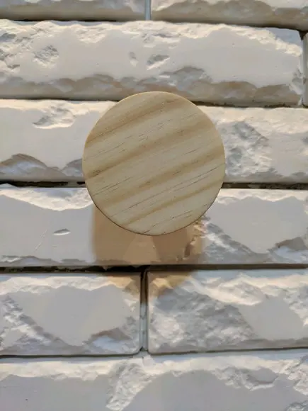 Gancho Pendurador de Madeira Duo Wood/White Espelho, Reló...