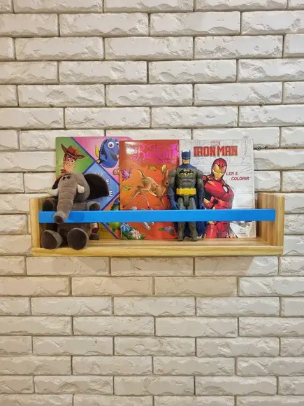 Prateleira de Livros Madeira Maciça Pinus Montessori
