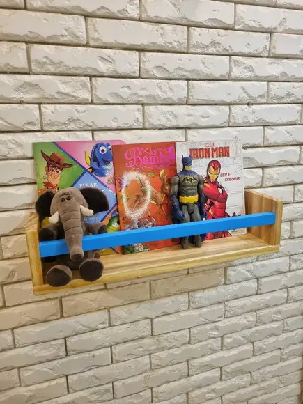 Prateleira de Livros Madeira Maciça Pinus Montessori