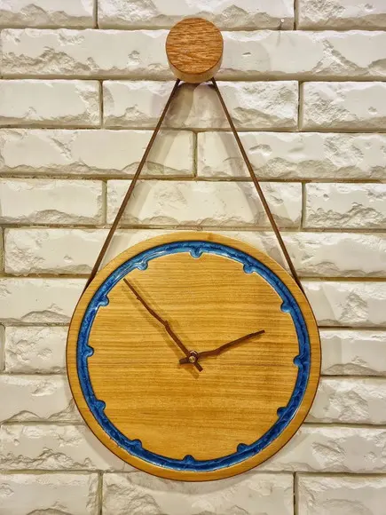 Relógio Adnet Minimalista Madeira Nobre + Gancho Pendurador