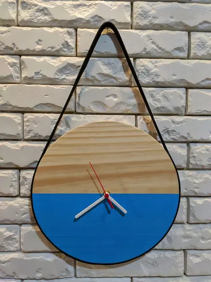 Relógio Minimalista Adnet Escandinavo Azul.Celeste