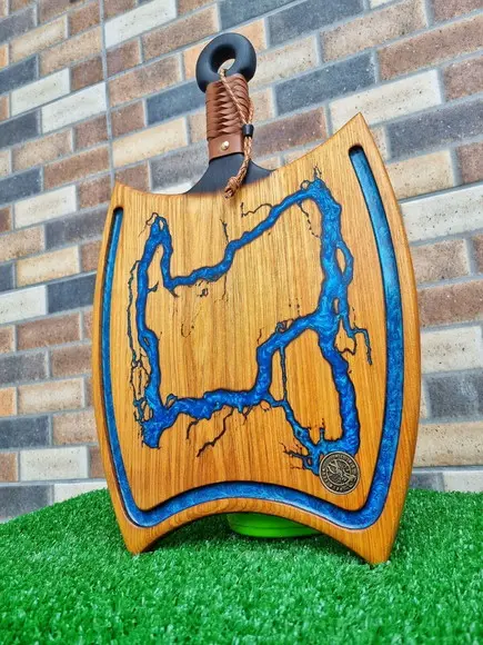 Tábua de Corte Axe Viking Thor Edition Madeira Nobre Tauari