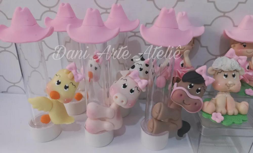 tubetes fazendinha rosa